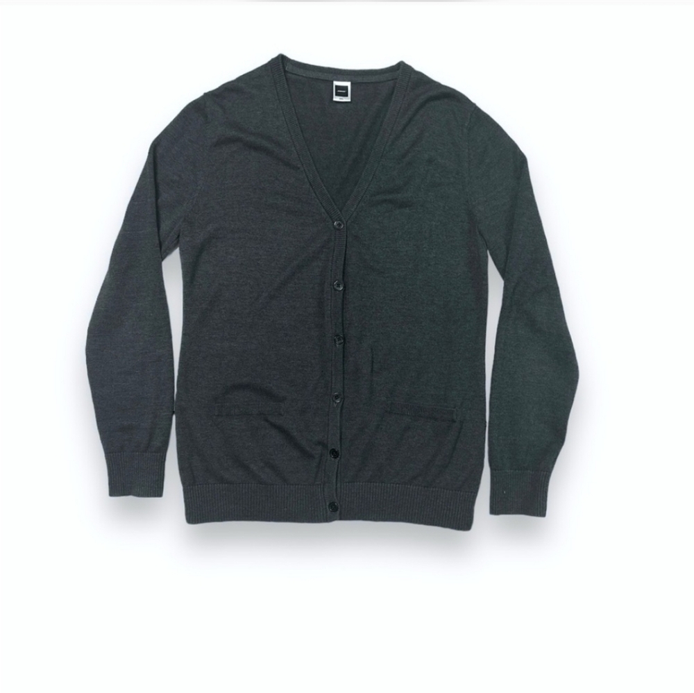 BOSE Grey Cotton Blend Cardigan - Picture 6 of 7